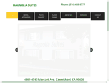 Tablet Screenshot of magnolia-suites.com